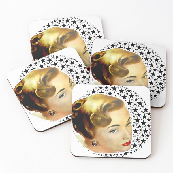 Item preview, Woman profile with background stars designed and sold by gowimi9.