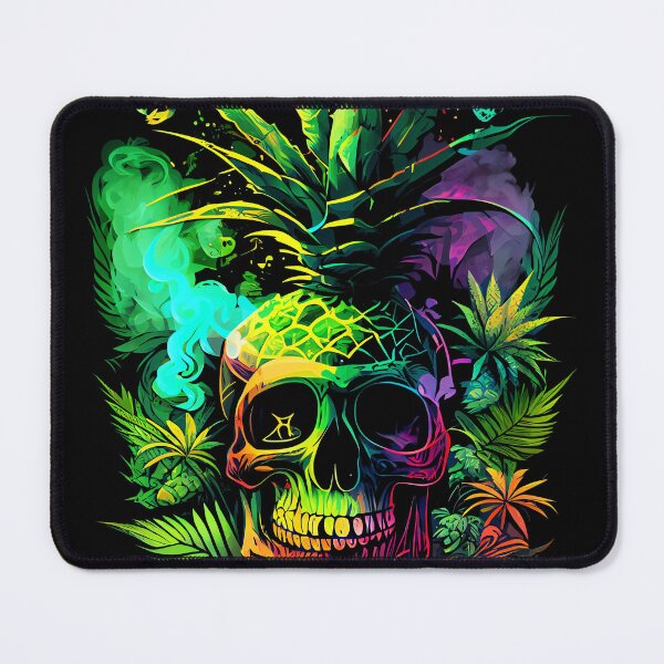 Item preview, Tropical Skull with Trippy Flame Design designed and sold by MindWave THC.