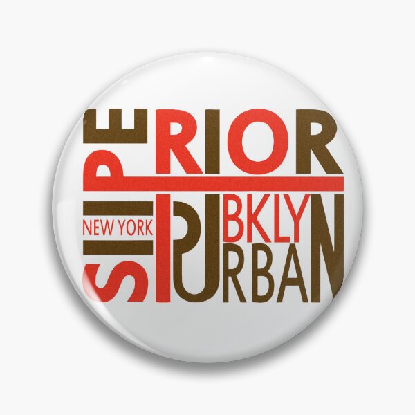 Item preview, Superior New York Brooklyn Typographic Design designed and sold by deepakrode7.