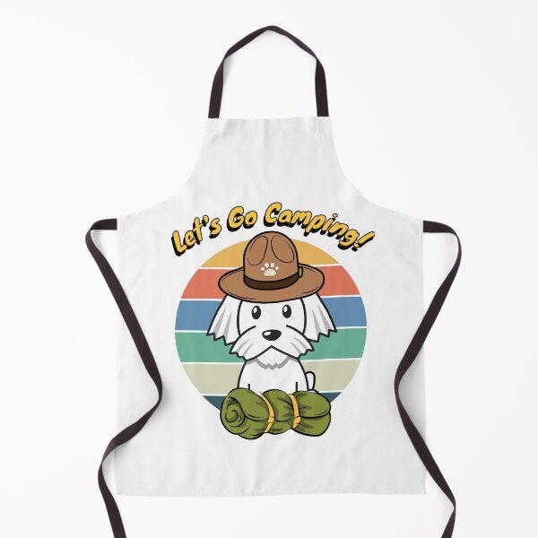 Item preview, Funny white dog Wants to go Camping designed and sold by Pet Station.