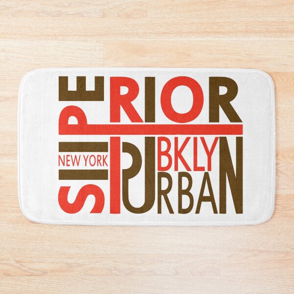 Item preview, Superior New York Brooklyn Typographic Design designed and sold by deepakrode7.