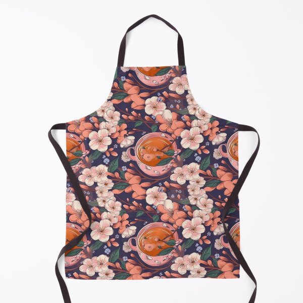 Item preview, Spring Japanese Style Kimono Pattern of Tea Time with Sakura designed and sold by CroffleStudio.