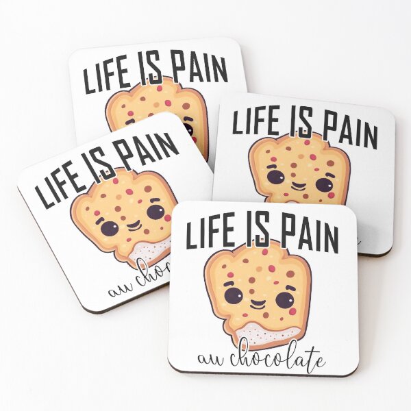 Item preview, Life is pain au chocolate designed and sold by knuppify.