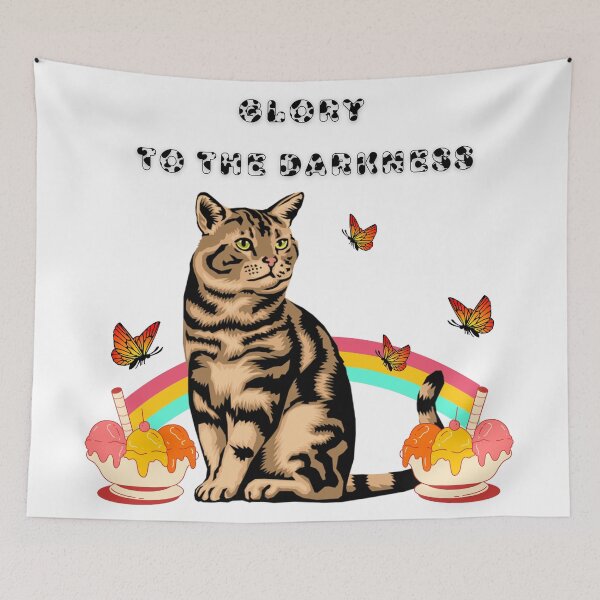 Item preview, Glory To The Darkness - cat and Ice Cream designed and sold by vargass street.