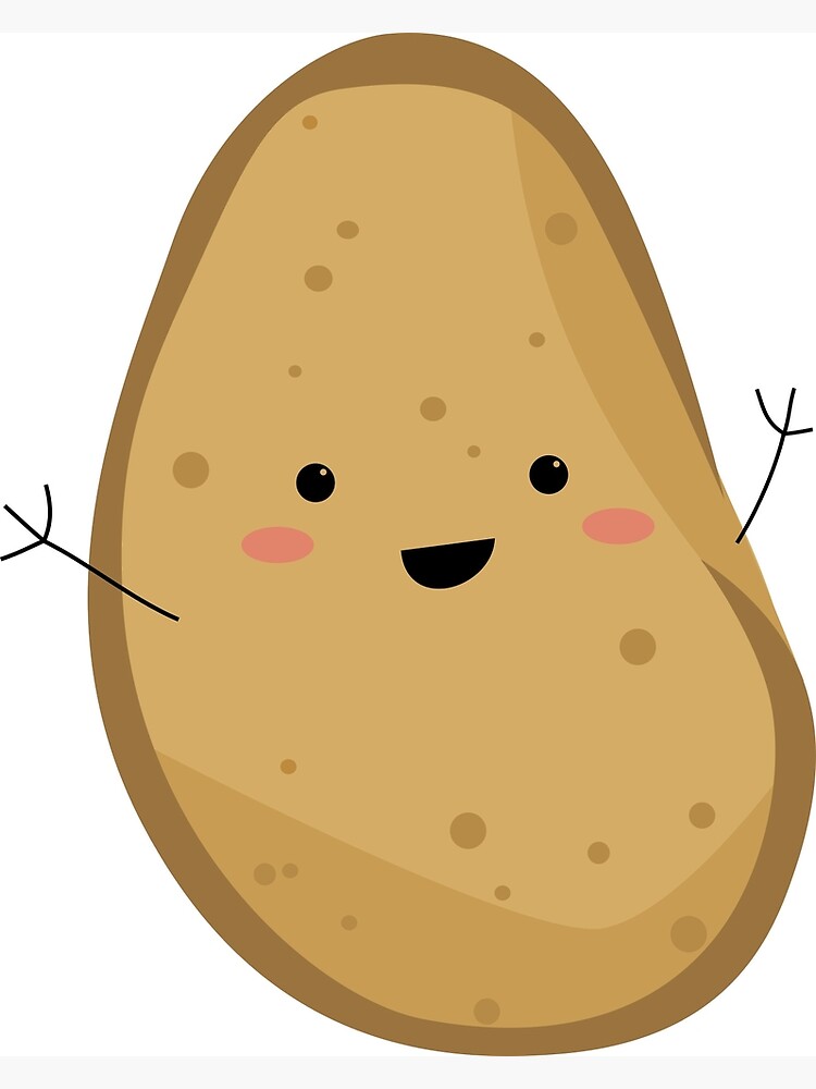 Cute Potato Art Print