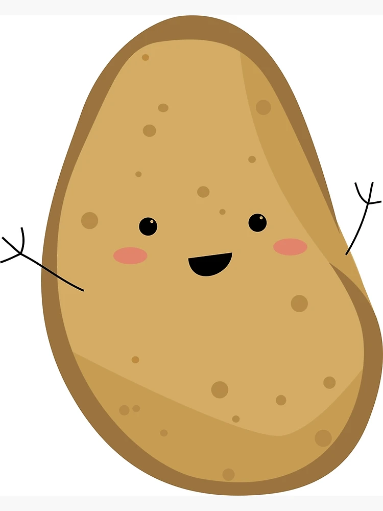 Cute Potato Art Print by RavoNeo