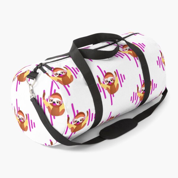 Item preview, i nap periodically funny dancing sloth wearing headset  designed and sold by Shimizite Art.