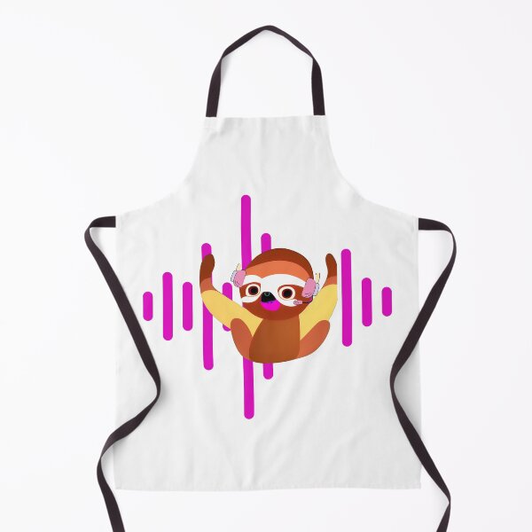 Item preview, i nap periodically funny dancing sloth wearing headset designed and sold by Shimizite Art.