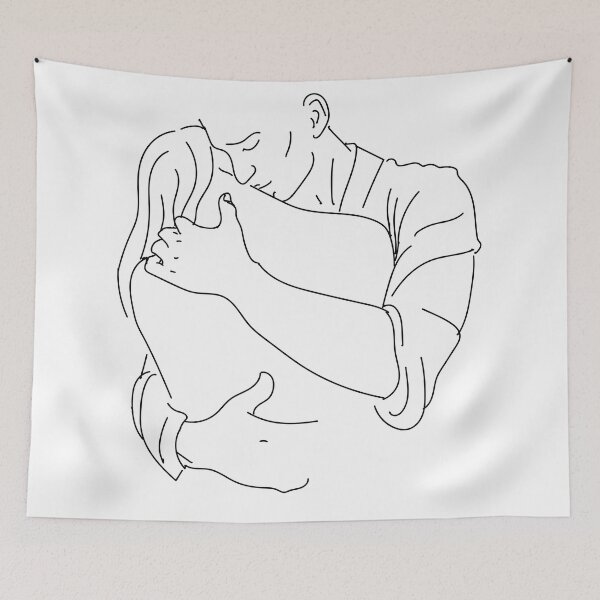 Item preview, lovers' embrace designed and sold by Olga Berlet.