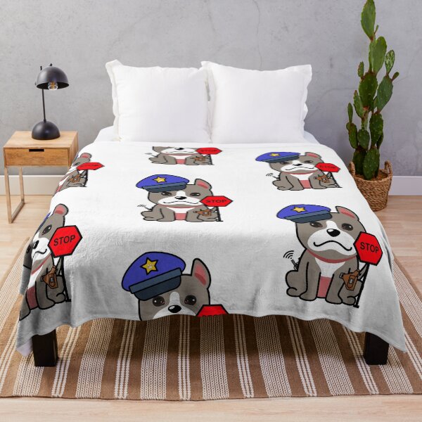 Item preview, Funny Grey dog Police designed and sold by Pet Station.