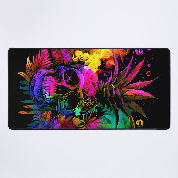 Item preview, Tropical Skull with Trippy Flame Design designed and sold by MindWave THC.