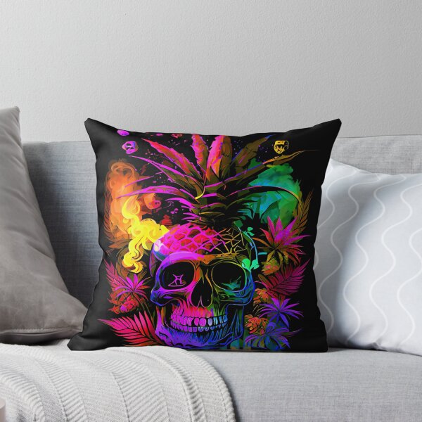 Item preview, Tropical Skull with Trippy Flame Design designed and sold by MindWave THC.