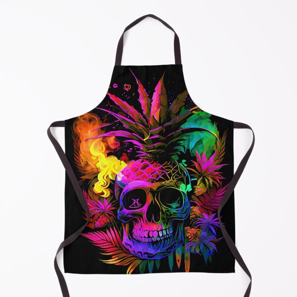 Item preview, Tropical Skull with Trippy Flame Design designed and sold by MindWave THC.
