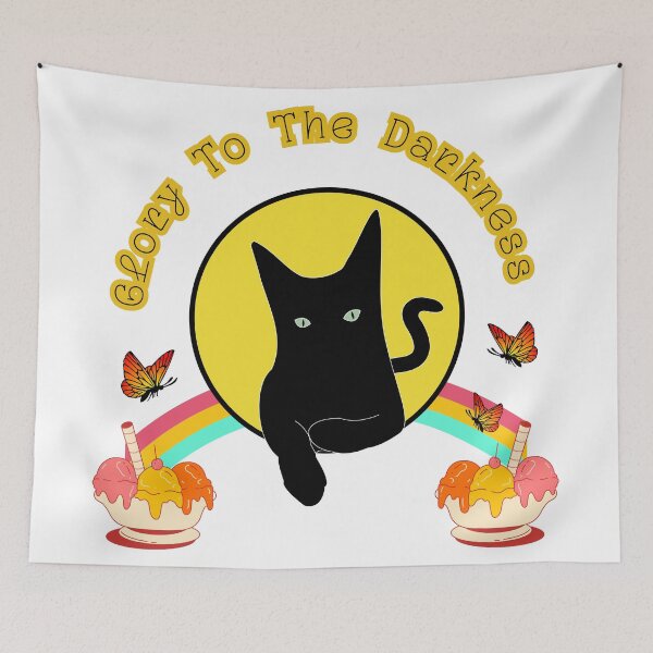 Item preview, Glory To The Darkness - cat and Ice Cream designed and sold by vargass street.