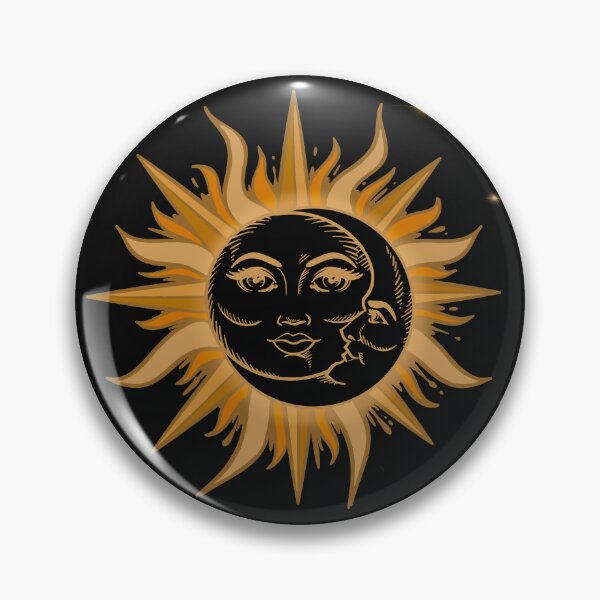 Item preview, Sun and Moon in golds and tans designed and sold by clounewcomb.