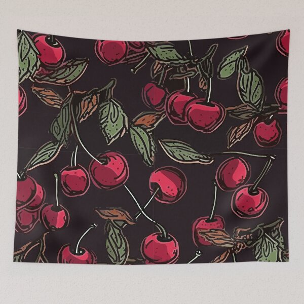 Item preview, Nocturnal Cherry Blossoms Amidst Shadows designed and sold by TopArtsy.