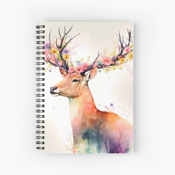 Arrival of spring - the deer Spiral Notebook