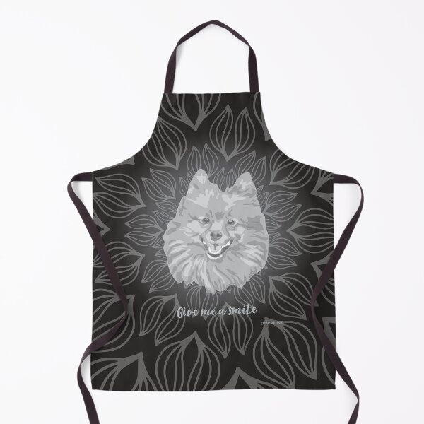 Item preview, DuFauna Pomeranian Black and White Face "Give me a smile" designed and sold by DuFauna.