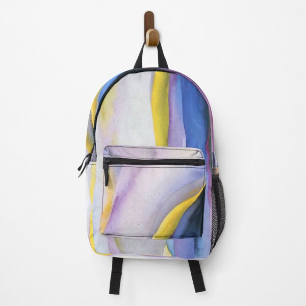 Item preview, Grey Line with Black, Blue and Yellow painting by Georgia O'Keeffe designed and sold by Artcol.