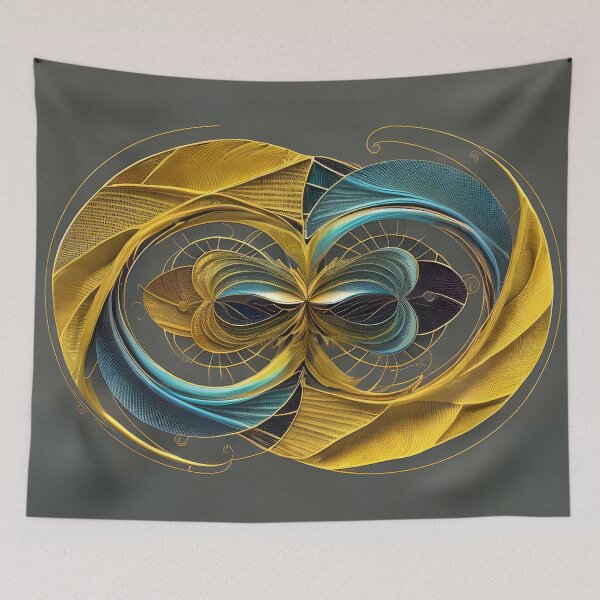 Aperçu de l'œuvre Yin-Yang abstrait créée et vendue par christineiris.