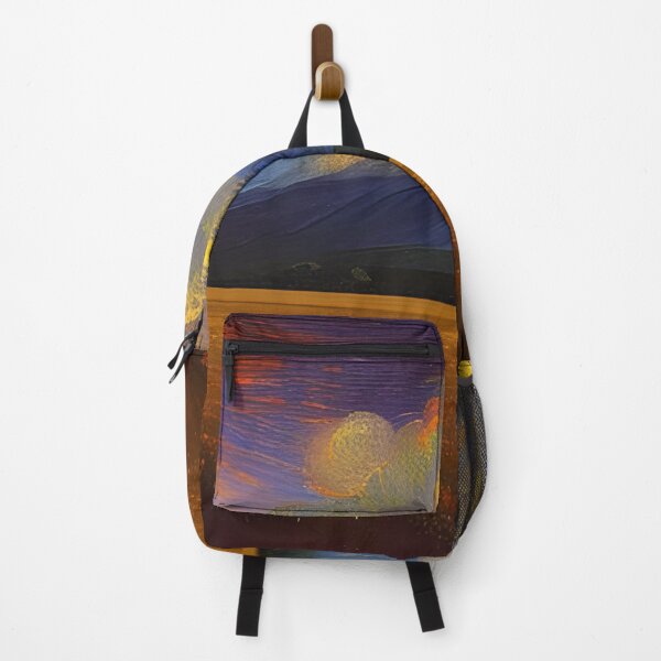 Item preview, Smoking Volcano against night sky, impasto, Ai Generated Art designed and sold by ACC .