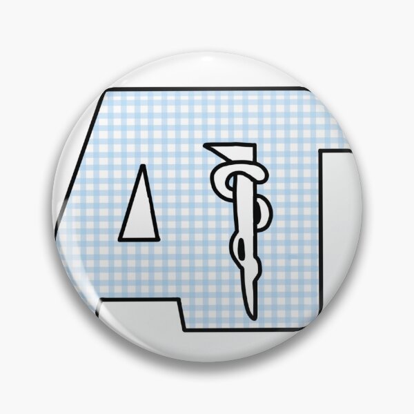 Item preview, Athletic Training Logo Blue Gingham designed and sold by rosiepiscitello.