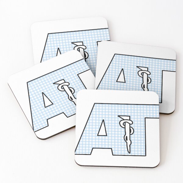Item preview, Athletic Training Logo Blue Gingham designed and sold by rosiepiscitello.