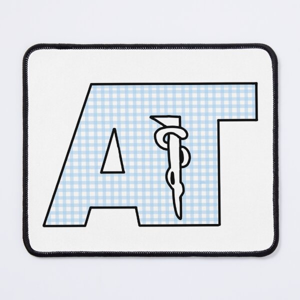 Item preview, Athletic Training Logo Blue Gingham designed and sold by rosiepiscitello.