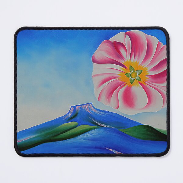 Item preview, Hollyhock Pink with Pedernal by Georgia O'Keeffe  designed and sold by Artcol.