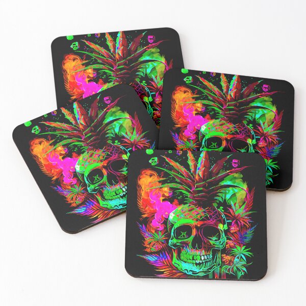 Item preview, Tropical Skull with Trippy Flame Design designed and sold by MindWave THC.