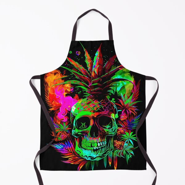 Item preview, Tropical Skull with Trippy Flame Design designed and sold by MindWave THC.