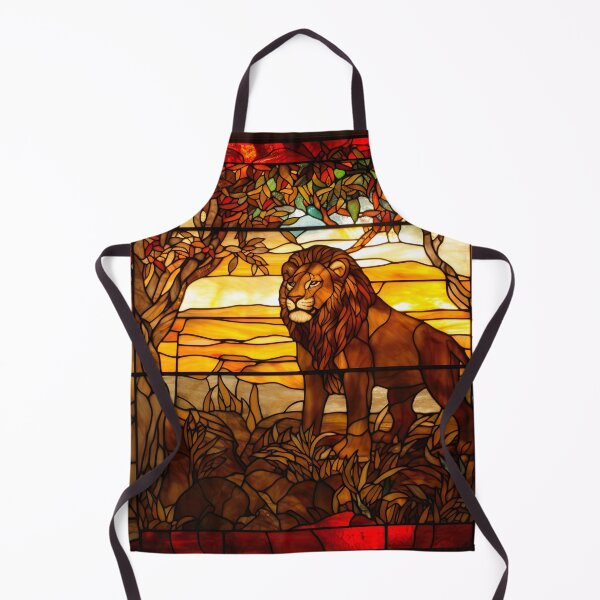Item preview, Stained Glass Lion designed and sold by Matt's Artificial Nature.