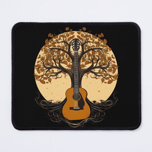 Item preview, Acoustic Guitar Tree Guitar Player Nature Guitarist designed and sold by michallaga.