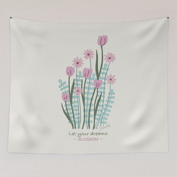 Artikelvorschau, Lassen Sie Ihre Träume erblühen ~ Sommer-Blumen-Illustration entworfen und verkauft von Danvrie.