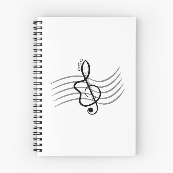 Item preview, G Clef symbol in the shape of a guitar. (Black copy) designed and sold by gdmohamed.