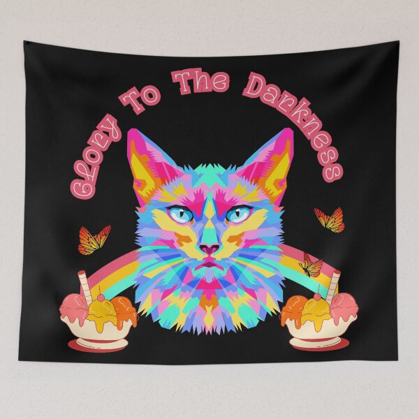 Item preview, Glory To The Darkness - cat and Ice Cream designed and sold by vargass street.