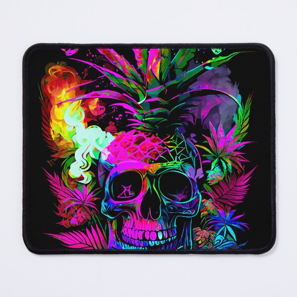 Item preview, Tropical Skull with Trippy Flame Design designed and sold by MindWave THC.