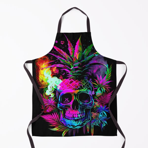 Item preview, Tropical Skull with Trippy Flame Design designed and sold by MindWave THC.