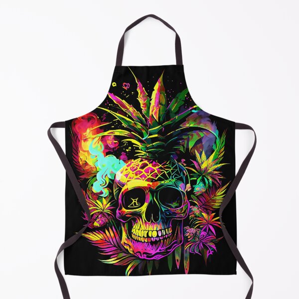 Item preview, Tropical Skull with Trippy Flame Design designed and sold by MindWave THC.