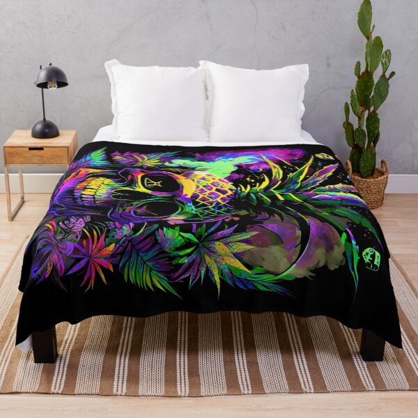 Item preview, Tropical Skull with Trippy Flame Design designed and sold by MindWave THC.