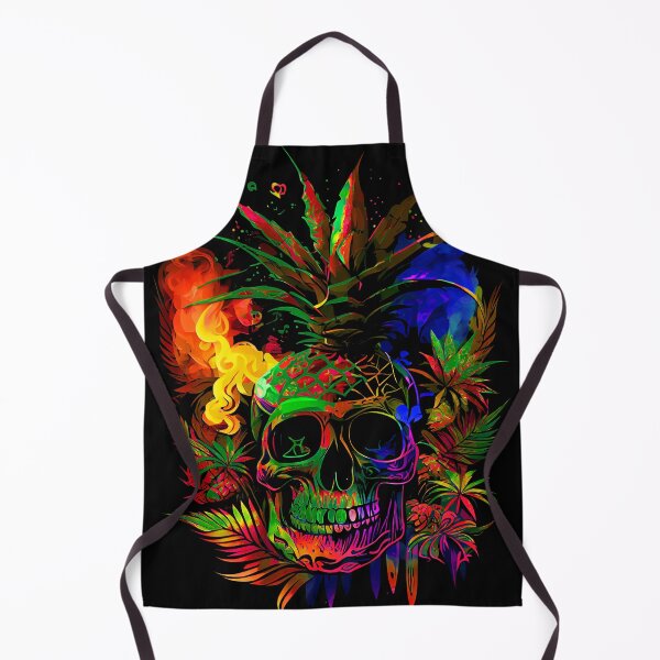 Item preview, Tropical Skull with Trippy Flame Design designed and sold by MindWave THC.
