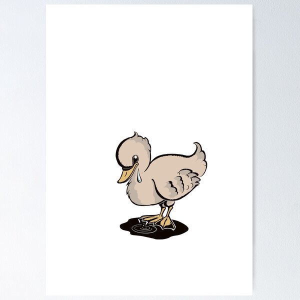 Mignon petit canard dans l'herbe d'Editors Choice en poster, tableau sur  toile et plus