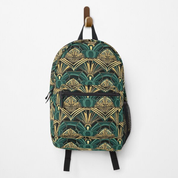 Item preview, Emerald Green & Gold Art Deco Geometric Pattern designed and sold by JackCurtis1991.
