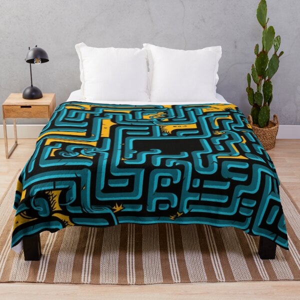 Maze Path Throw Blanket ブランケット Maze Path Throw Blanket