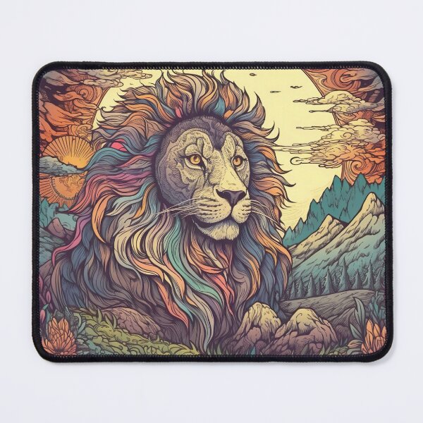 Item preview, Trippy Sunrise Lion designed and sold by Matt's Artificial Nature.