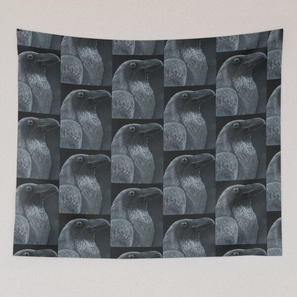 Item preview, Crow artwork, moody and up close designed and sold by KellyMagic.