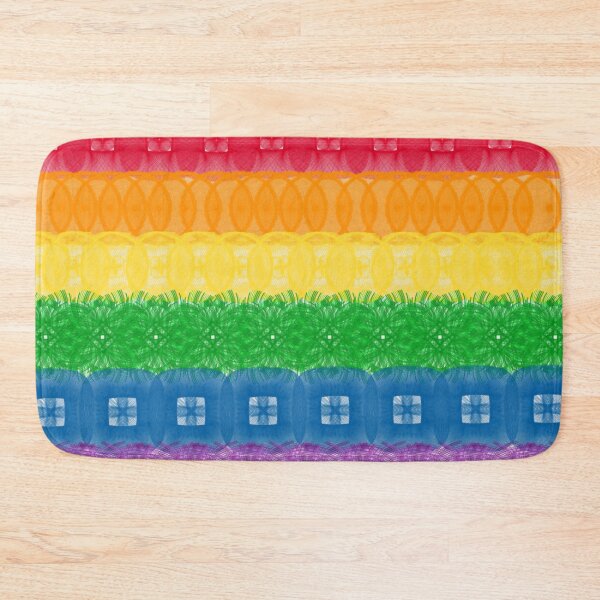 Item preview, Spirograph Patterned Gay Pride Flag designed and sold by RachelEDesigns.