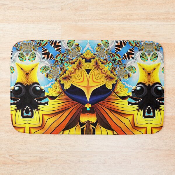 Item preview,  *Funny Abstract Bee On A Sunflower Summer Blue Sky Painting* designed and sold by Ralek.
