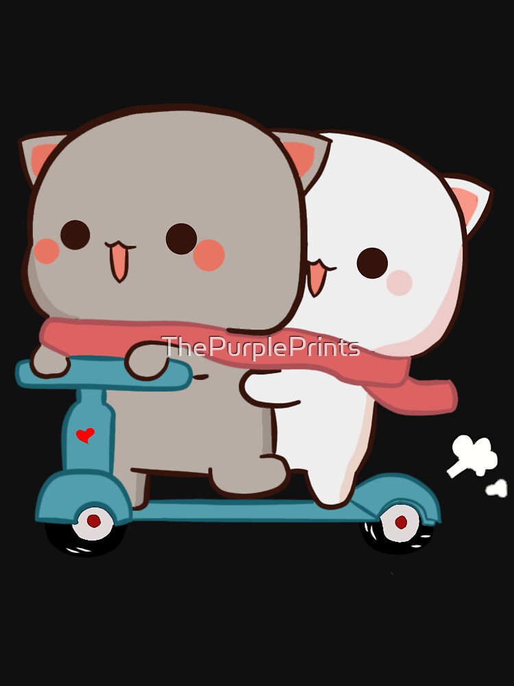 Disover Mochi Peach goma cat riding scooter  Classic T-Shirt