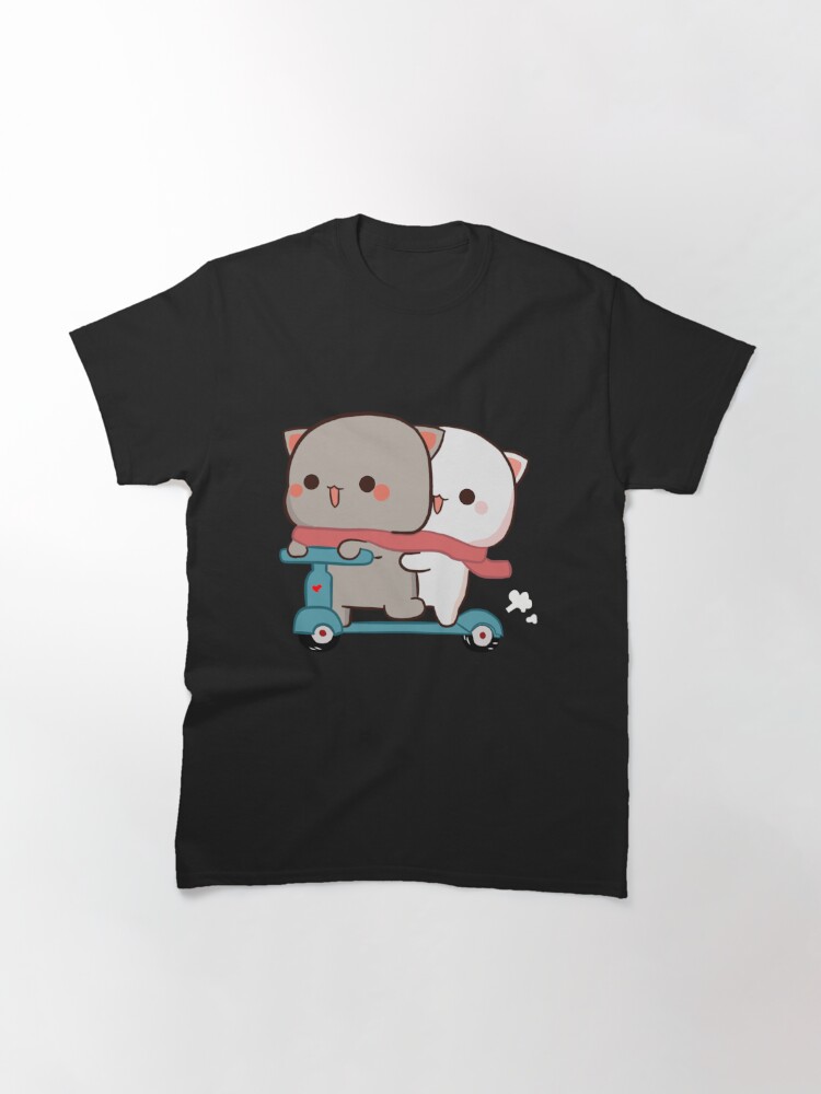 Disover Mochi Peach goma cat riding scooter  Classic T-Shirt